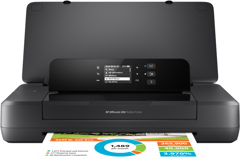 HP Officejet 200 Mobile stampante 