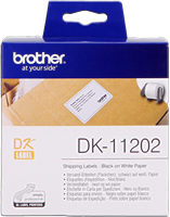 Brother DK-11202 Etichette di spedizione 62x100mm Nero su bianco