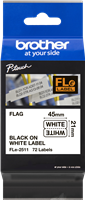 Brother FLe-2511 Etichetta a bandiera singola 21 x 45mm Nero su bianco