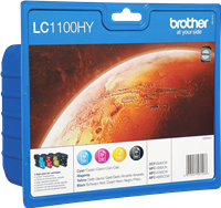 Brother LC-1100HY-BK C M Y Multipack nero / ciano / magenta / giallo