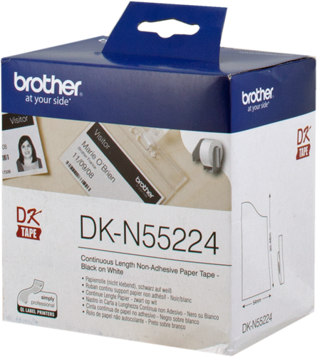 Brother DK-N55224 Rotolo di carta 54mm x 30,48m Bianco