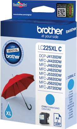 Brother LC225XLC ciano Cartuccia d'inchiostro
