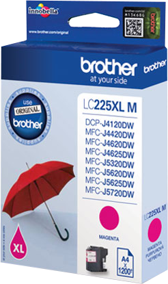 Brother LC225XLM magenta Cartuccia d'inchiostro