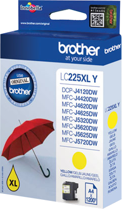 Brother LC225XLY giallo Cartuccia d'inchiostro