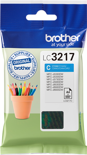 Brother LC3217C ciano Cartuccia d'inchiostro