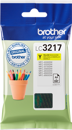 Brother LC3217Y giallo Cartuccia d'inchiostro