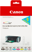 Canon CLI-42 Multipack nero / ciano / magenta / giallo / Grigio / ciano (chiaro) / magenta (chiaro) / grigio (chiaro)