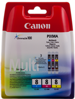 Canon CLI-8 Multipack ciano / magenta / giallo