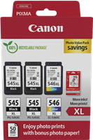 Canon PG-545XL+CL-546XL nero / differenti colori / Bianco Value Pack