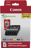 Canon PGI-530+CLI-531 nero / ciano / magenta / giallo / Grigio Value Pack