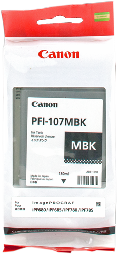 Canon PFI-107mbk Nero (opaco) Cartuccia d'inchiostro
