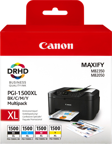 Canon PGI-1500XL Multipack nero / ciano / magenta / giallo