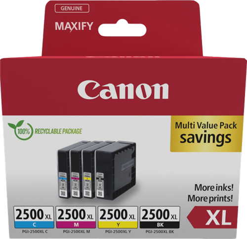 Canon PGI-2500 XL Multipack nero / ciano / magenta / giallo