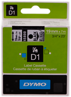 DYMO Nastro Nero su trasparente