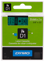 DYMO Nastro Nero su verde