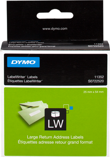 DYMO 11352 Etichette indirizzo 54x25mm Bianco