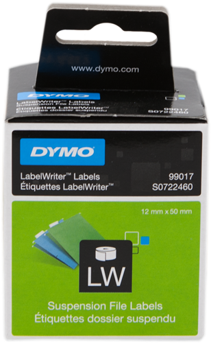 DYMO 99017 Etichette per cartelle sospese 50x12mm Bianco
