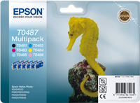 Epson T0487 Multipack nero / ciano / magenta / giallo / ciano (chiaro) / magenta (chiaro)