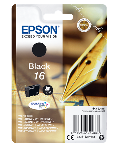 Epson 16 nero Cartuccia d'inchiostro