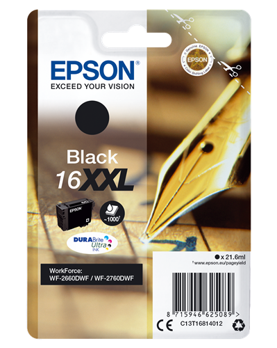 Epson 16 XXL nero Cartuccia d'inchiostro