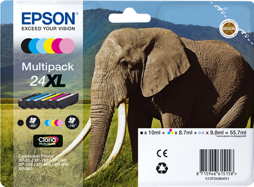 Epson 24 XL Multipack nero / ciano / magenta / giallo / ciano (chiaro) / magenta (chiaro)