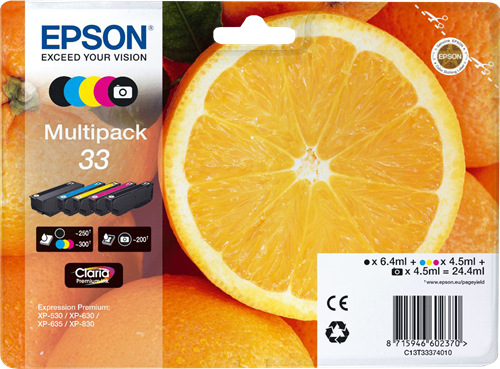 Epson 33 Multipack nero / ciano / magenta / giallo