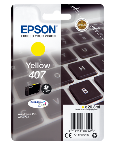 Epson 407 giallo Cartuccia d'inchiostro