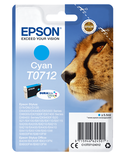 Epson T0712 ciano Cartuccia d'inchiostro