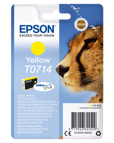 Epson T0714 giallo Cartuccia d'inchiostro