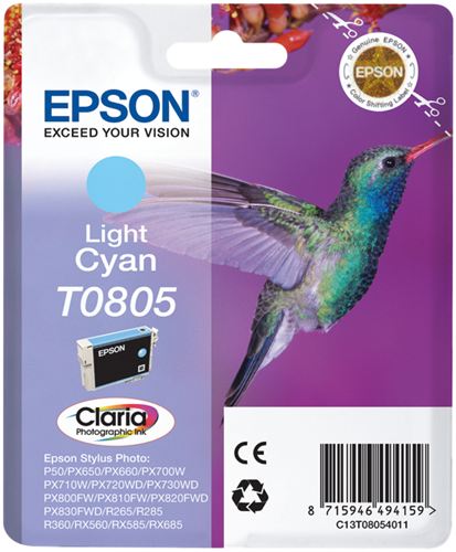 Epson T0805 ciano (chiaro) Cartuccia d'inchiostro