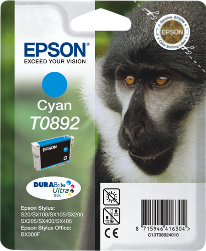 Epson T0892 ciano Cartuccia d'inchiostro
