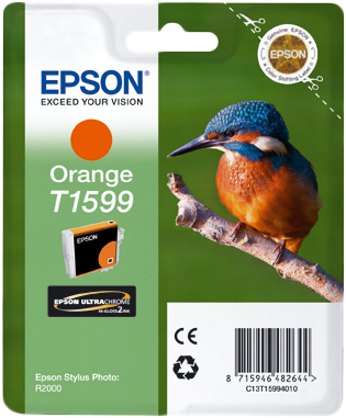 Epson T1599 Arancione Cartuccia d'inchiostro