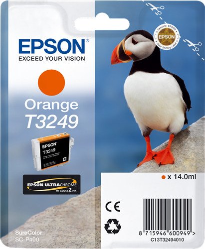Epson T3249 Arancione Cartuccia d'inchiostro