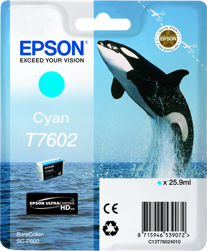 Epson T7602 ciano Cartuccia d'inchiostro