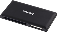 Hama 00181018 lettore di schede USB 3.0 multiformato SD/microSD/CF/MS, nero nero