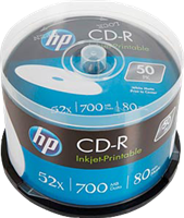 HP 1x50 CD-R 80Min / 700MB / Cakebox 