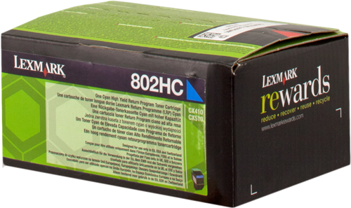 Lexmark 802HC ciano toner