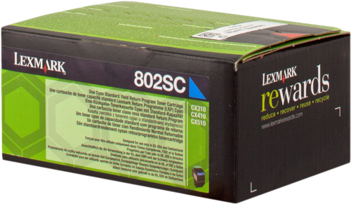 Lexmark 802SC ciano toner