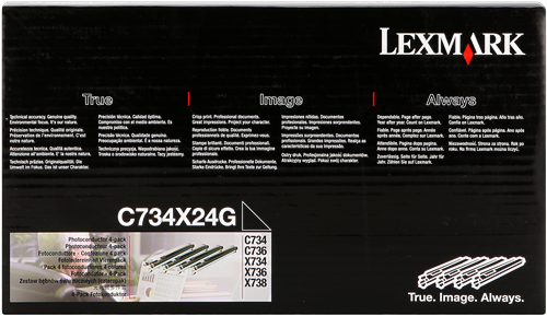 Lexmark C734X24G Tamburo nero / ciano / magenta / giallo
