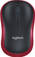 Logitech Mouse M185 Rosso