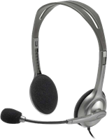 Logitech Stereo Headset H110 nero / Argento