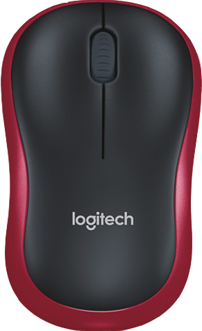 Logitech Mouse M185 Rosso