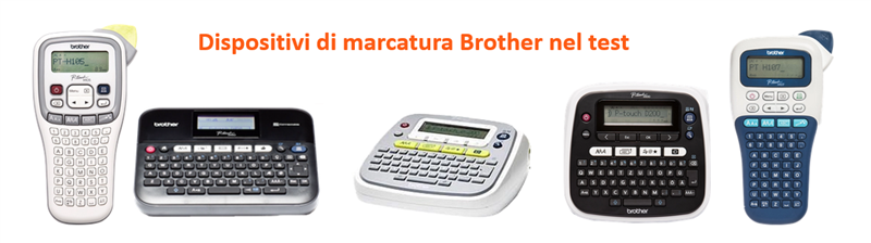 Dispositivi di marcatura Brother nel test